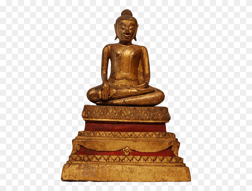 435x578 Будда На Съемном Троне Лотоса Гаутама Будда, Поклонение, Свадебный Торт, Торт Png Скачать
