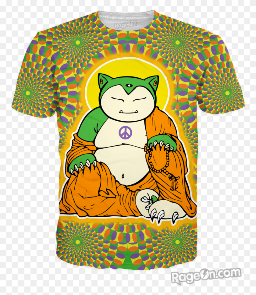 824x960 Buddha Snorlax T Shirt Ready To Ship, Clothing, Apparel, Shirt HD PNG Download