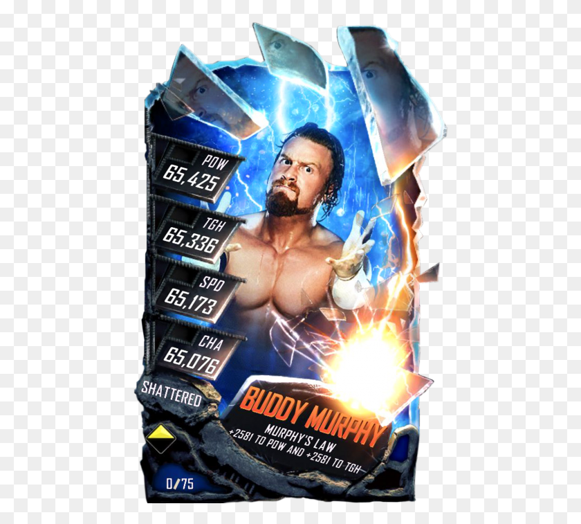 456x697 Buddymurphy S5 24 Shattered Wwe Supercard Rey Mysterio, Poster, Publicidad, Flyer Hd Png