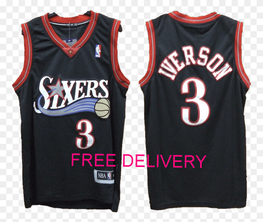 766x650 Budget Allen Iverson Sixers Jersey Sports Jersey, Clothing, Apparel, Shirt HD PNG Download