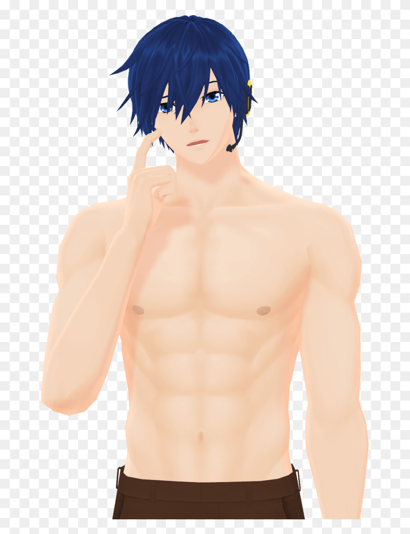 675x1033 Buff Manly Ice Cream Man By Kaahgome Pluspng Kaito Muscle, Persona, Human, Rostro Hd Png