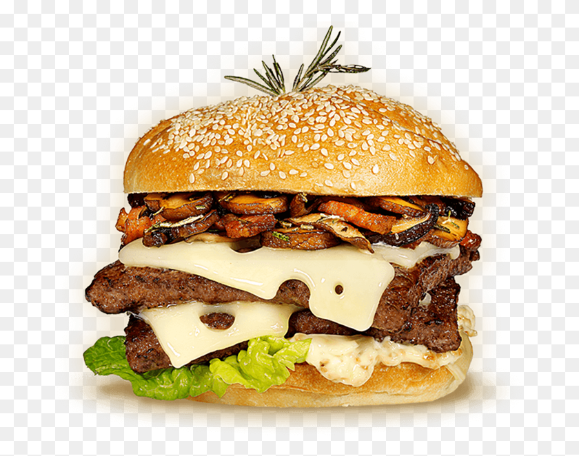 676x602 Buffalo Burger, Food HD PNG Download