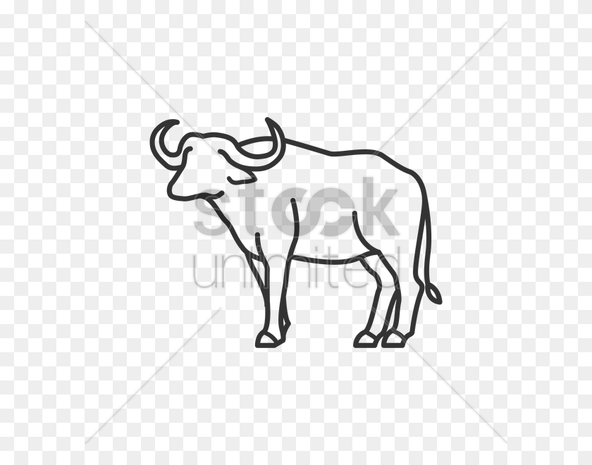 600x600 Buffalo Drawing African Tamaraw Outline, Bow, Text, Arrow HD PNG Download