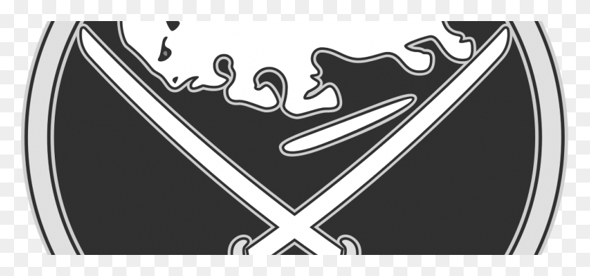 1024x438 Логотип Баффало Сабли Логотип Нхл Баффало Сабли, Символ, Эмблема, Товарный Знак Png Скачать