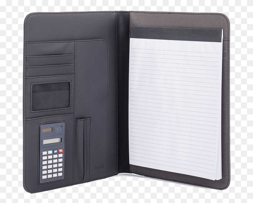 698x614 Bugatti Padfolio With Calculator Black Wallet, File Binder, File Folder, Pc HD PNG Download