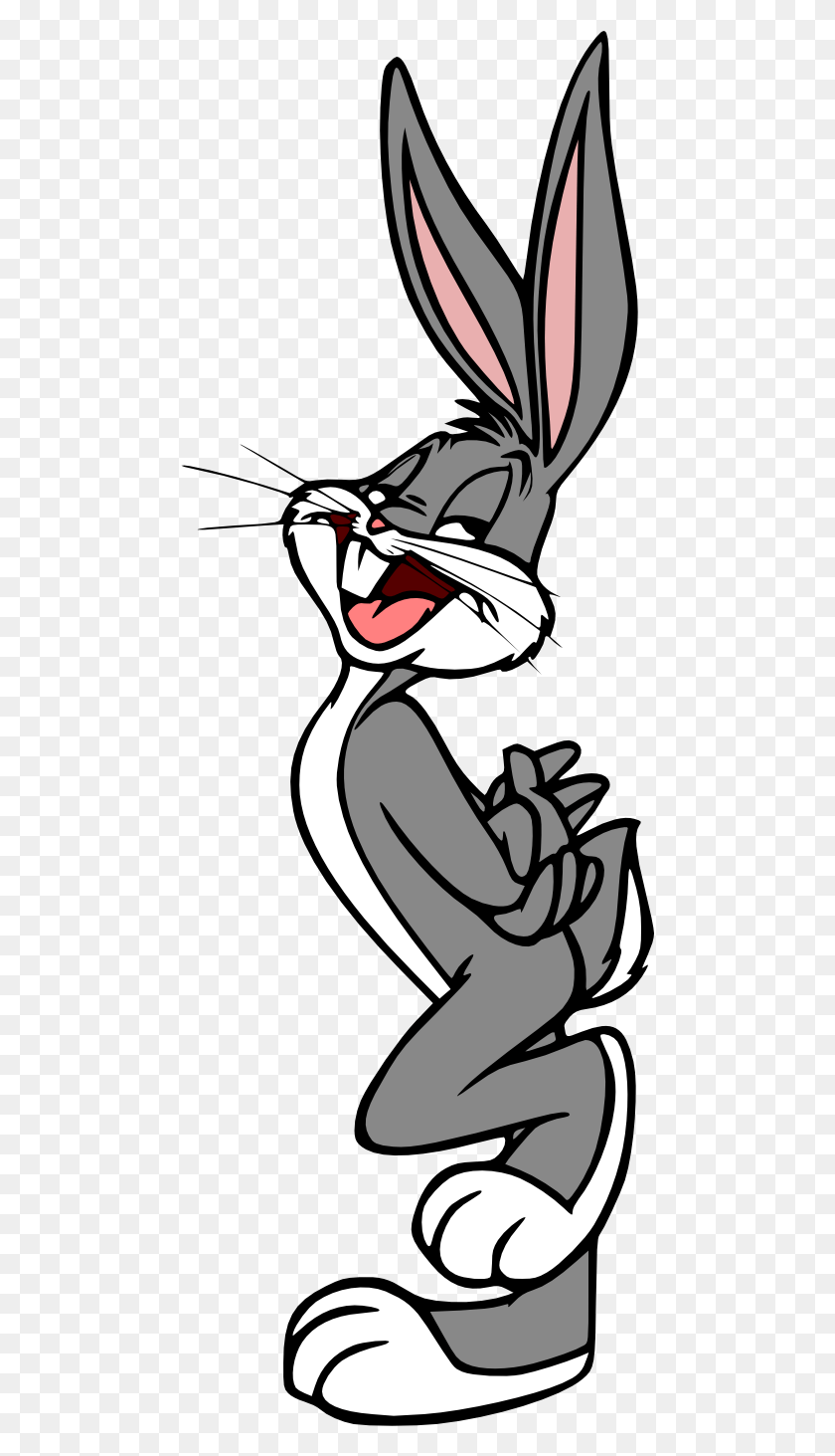 477x1403 Bugs Bunny Acting Coy Without His Gloves On Bugs Bunny Y Lola, Performer, Bird, Animal HD PNG Download