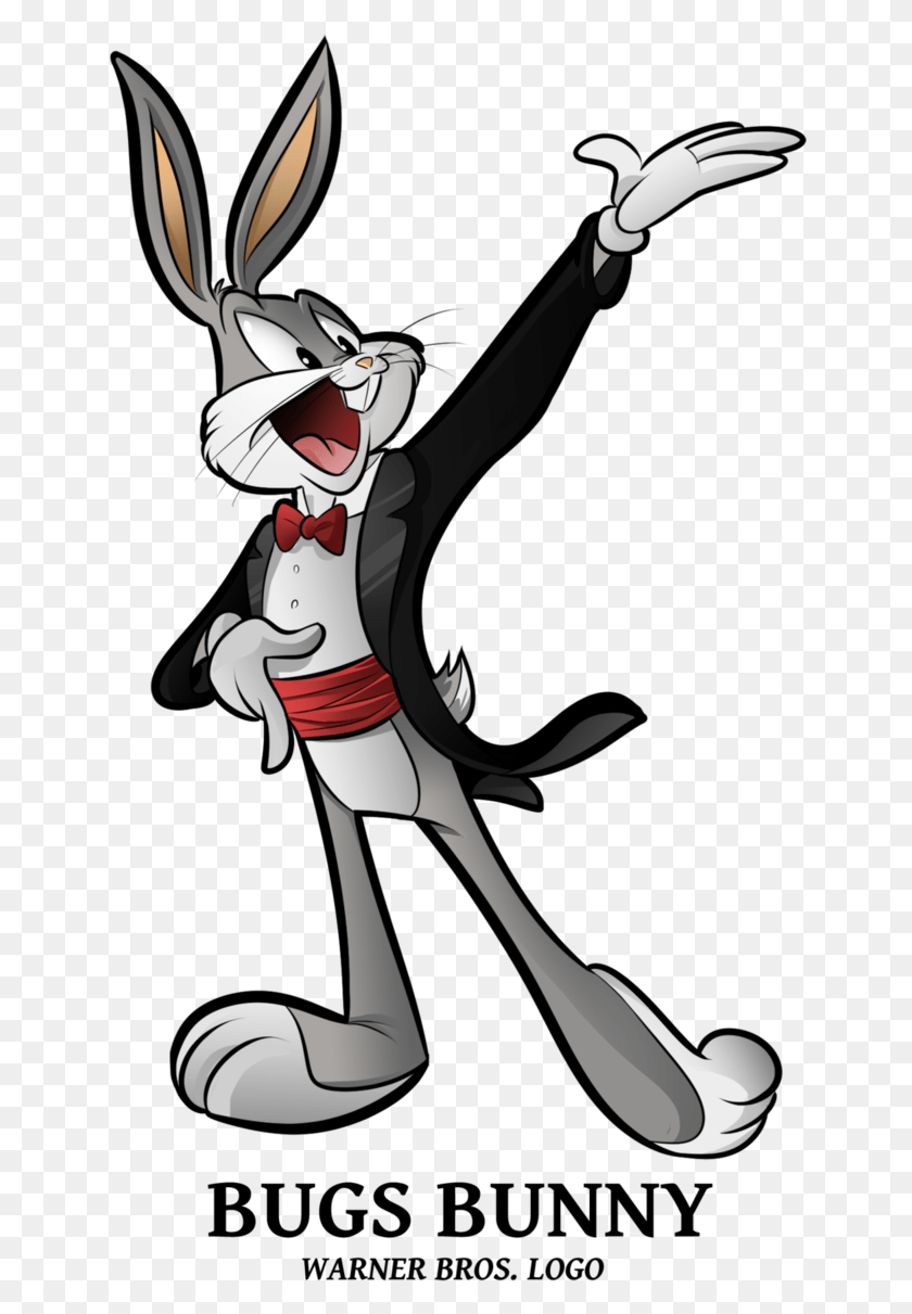 646x1151 Bugs Bunny By Boscoloandrea Bugs Bunny Логотип Warner Bros, Человек, Человек, Животное, Hd Png Скачать