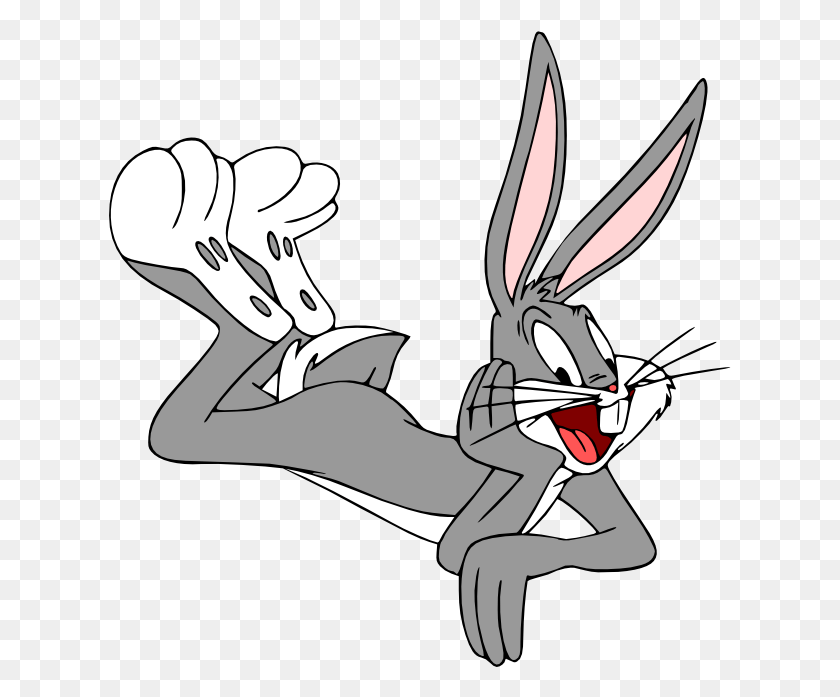 623x637 Bugs Bunny Laying On His Side Gloveless Bugs Bunny, Animal, Wildlife, Person HD PNG Download