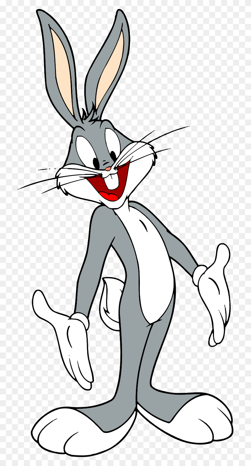 722x1500 Descargar Png / Bugs Bunny Looney Tunes Personajes, Sketch Hd Png