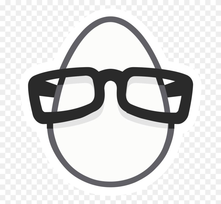 695x714 Build A 1 Point Perspective Grid In Illustrator From Egg Head With Glasses, Clothing, Apparel, Helmet HD PNG Download