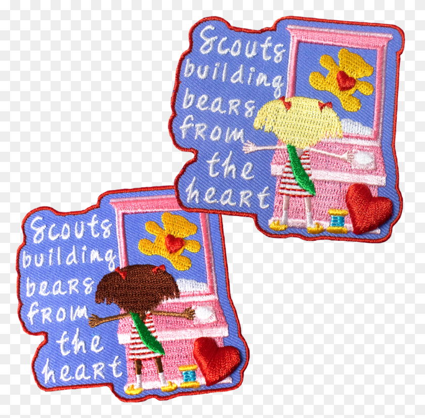 1021x1003 Build A Bear Inspired Patch, Text, Alphabet, Blanket HD PNG Download