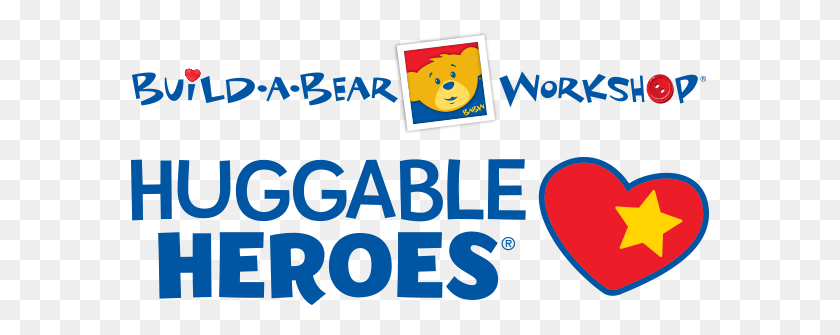 579x275 Descargar Png Build A Bear Workshop 39S Huggable Heroes Program Para Build A Bear Workshop, Texto, Etiqueta, Logotipo Hd Png