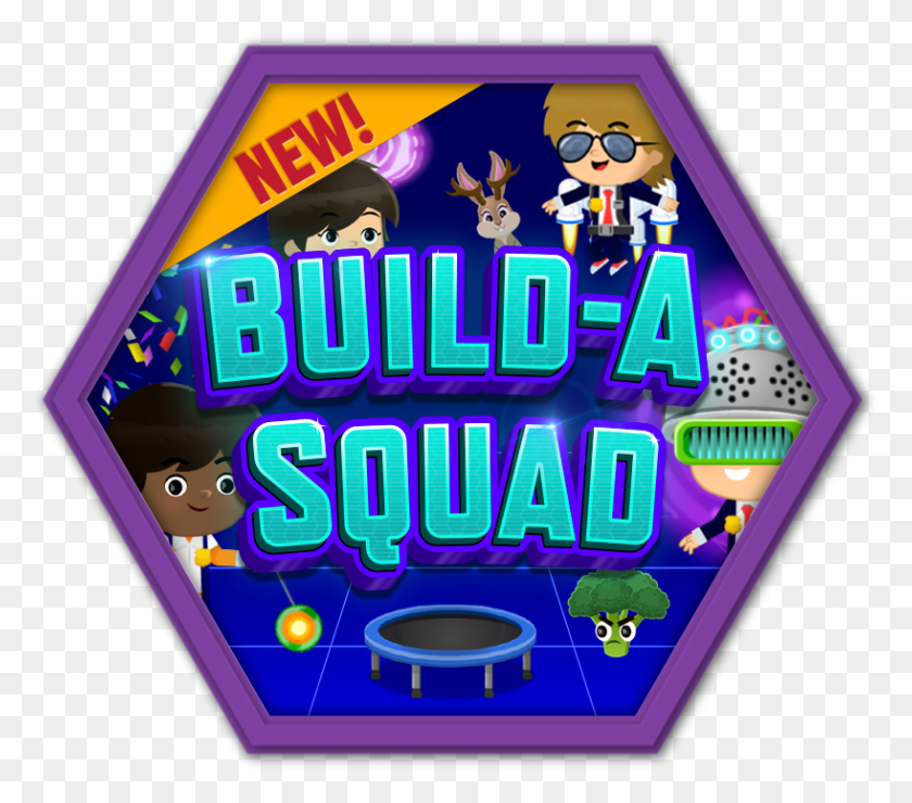 818x714 Build A Squad Game Badge, Text, Advertisement, Poster Descargar Hd Png
