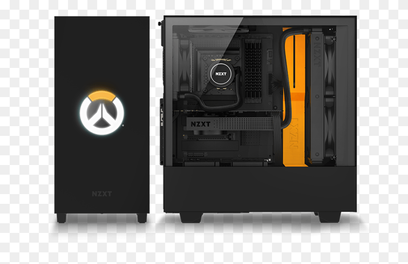 691x484 Descargar Png Build Up Your Ultimate Pc Nzxt H500 Overwatch, Electrónica, Computadora, Pc Hd Png