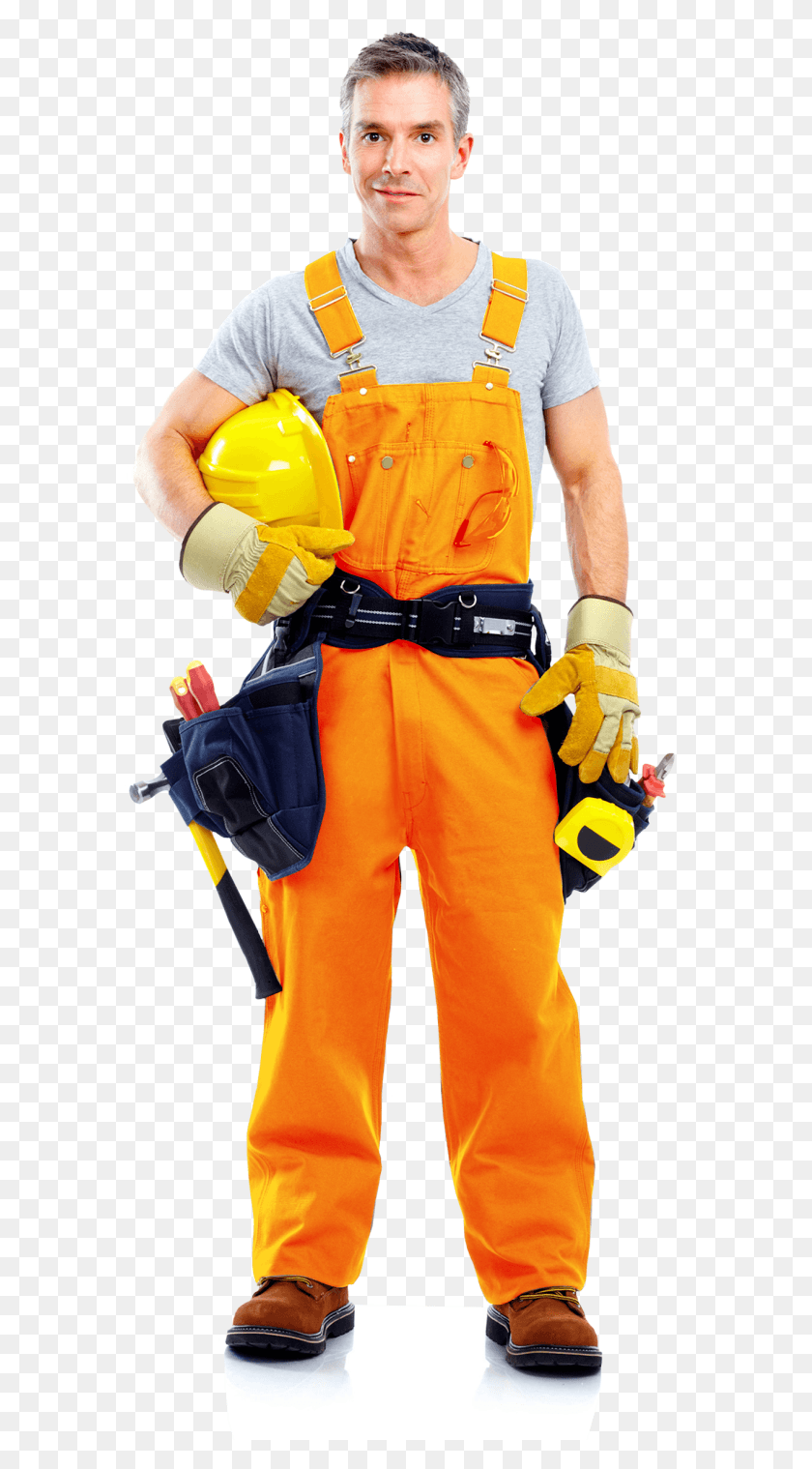 584x1459 Builder Image Midas Safety, Clothing, Apparel, Person HD PNG Download