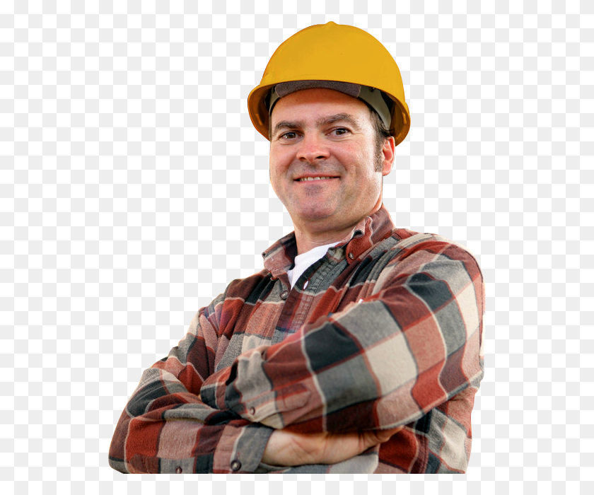 534x640 Builder Man2 Heating And Plumbing Website Templates, Clothing, Apparel, Helmet HD PNG Download