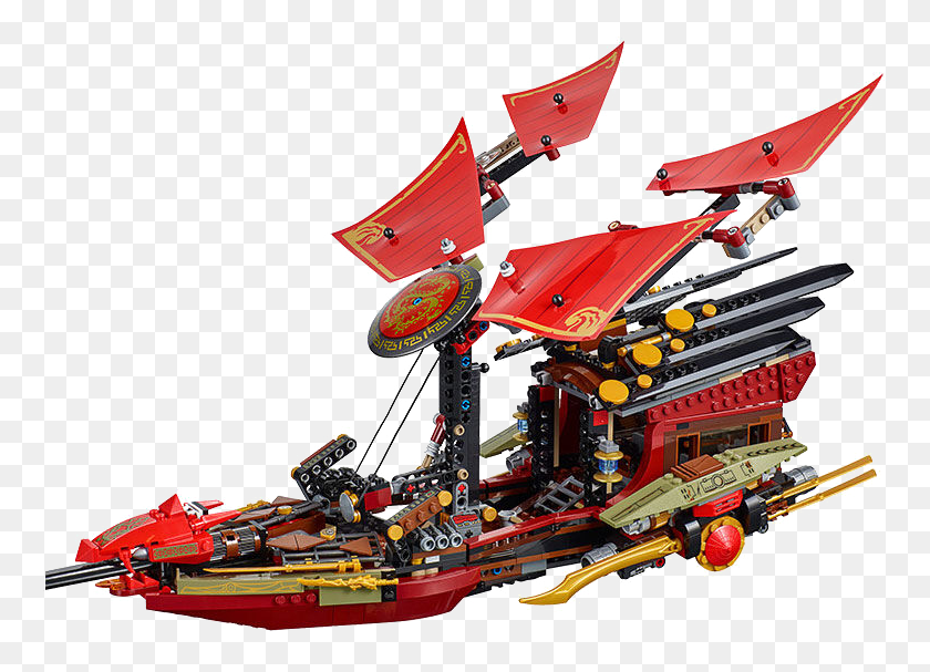 769x547 Descargar Png Bloques De Construcción Juguetes Phantom Ninja Pirate Lego Ninjago Ship Set, Grúa De Construcción, Vehículo, Transporte Hd Png