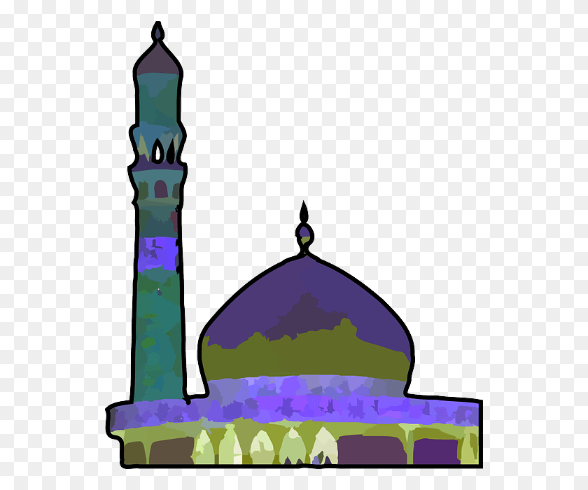 540x640 Здание Мультфильм Религия Логотип Ислам Исламская Общественная Мечеть Анимация, Купол, Архитектура, Шпиль Hd Png Скачать