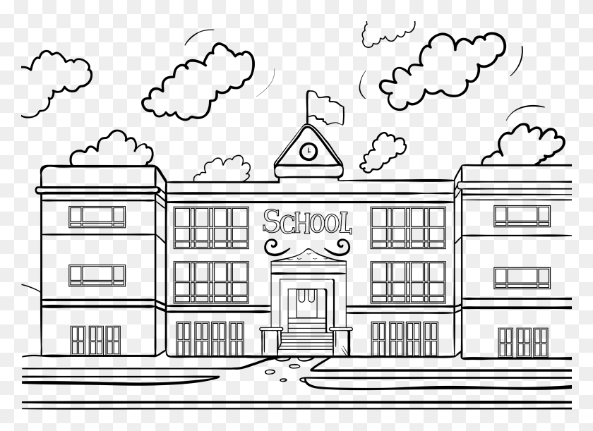 3300x2334 Building Cartoon Transparent Coloring, Mansion, House, Housing HD PNG Download