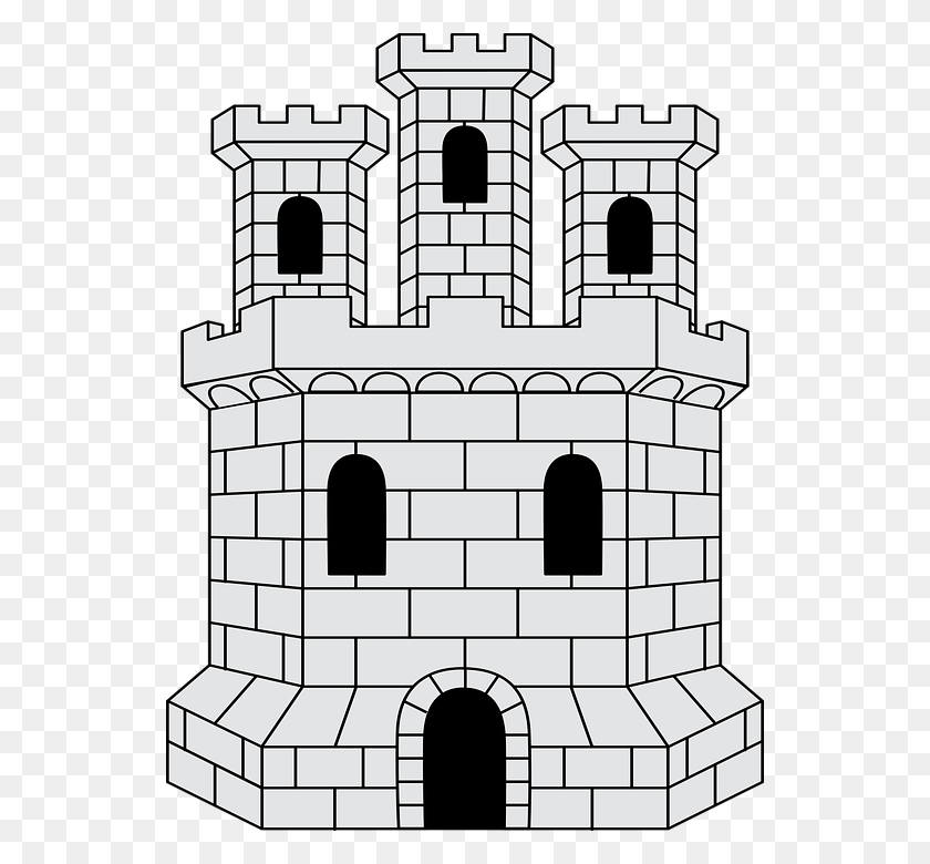 540x720 Building Castle Fort Fortification Heraldry Heraldico Castillo, Architecture, Brick, Dome HD PNG Download