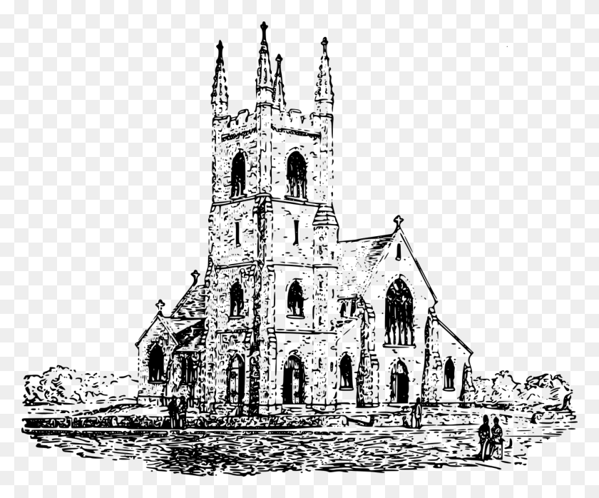 1280x1047 Building Church Pennsylvania Image Christian Church Black And White, Gray, World Of Warcraft HD PNG Download