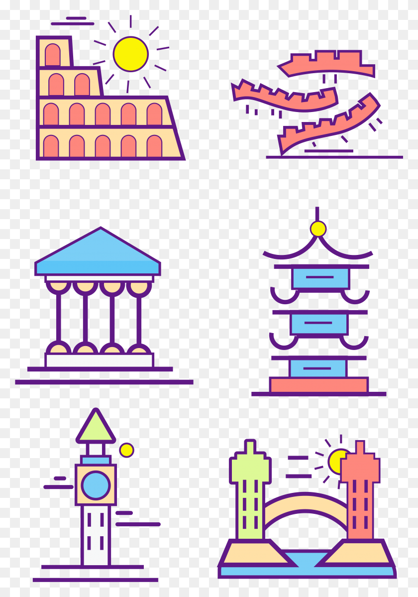 3306x4830 Значок Дома Великой Китайской Стены И Векторное Изображение, Дерево, Растение, Архитектура Hd Png Скачать