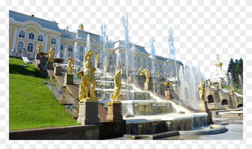 1913x1070 Building In Russia Grand Peterhof Palace, Water, Fountain, Person HD PNG Download