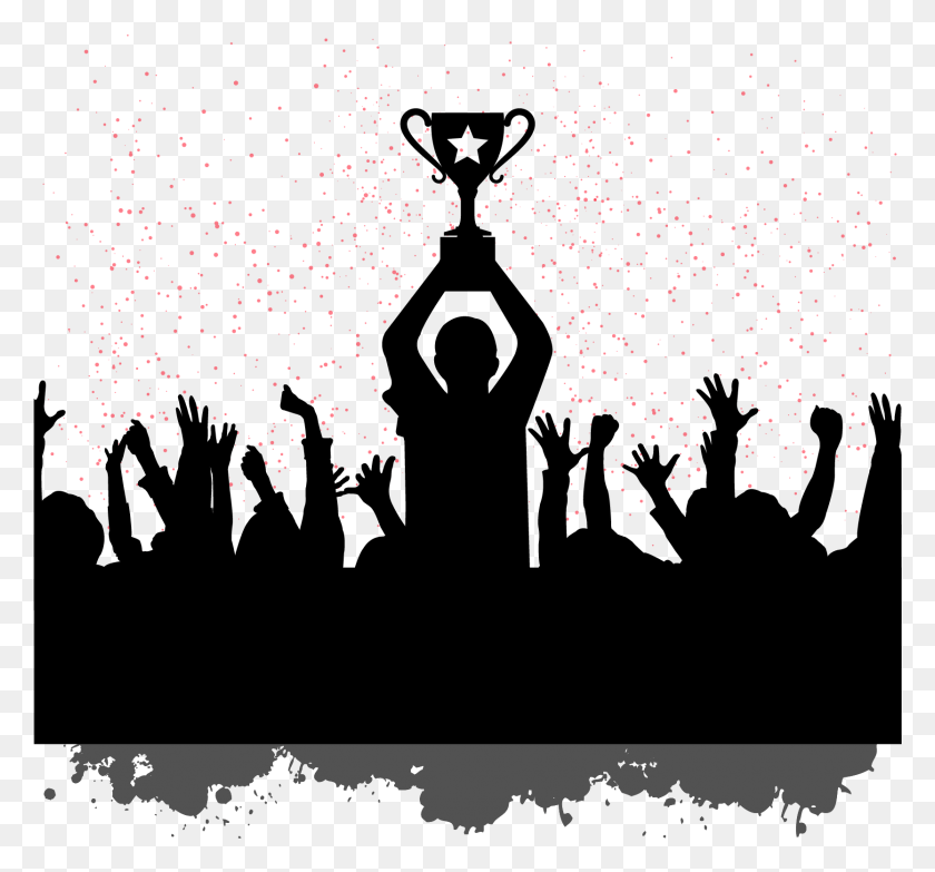 1668x1547 Building Motivation Champion People Celebrating Silhouettes Team Building Team Work Clipart, Nature, Outdoors, Night HD PNG Download