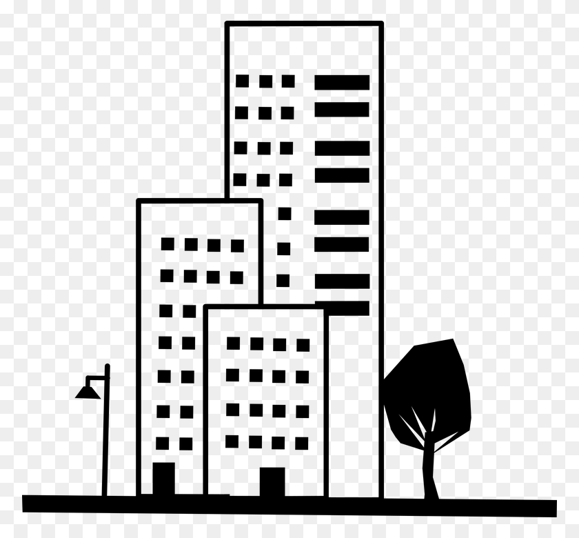 776x720 Building Street Tree Town Building Graphic, Gray, World Of Warcraft Descargar Hd Png