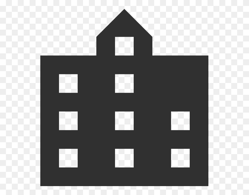567x598 Building Vector Icon Black And White, First Aid, Wall HD PNG Download