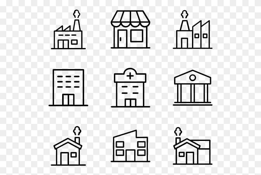 529x505 Buildings Manufacturing Icons, Gray, World Of Warcraft HD PNG Download