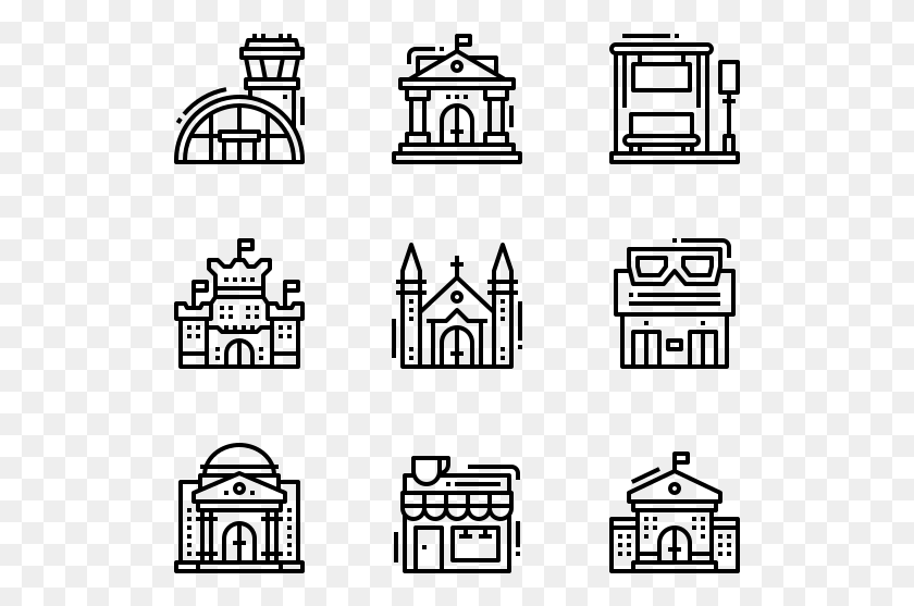 521x497 Buildings Types Of Houses Icon, Gray, World Of Warcraft HD PNG Download