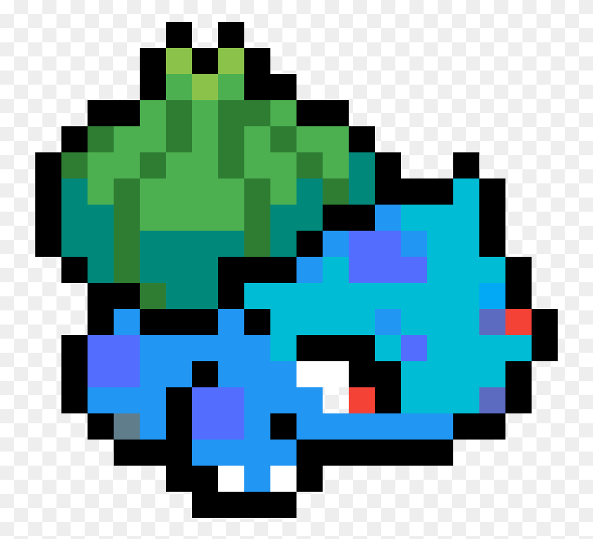 741x704 Bulbasaur Pixel Sprite Mario Flower Pixel, Graphics, First Aid HD PNG Download