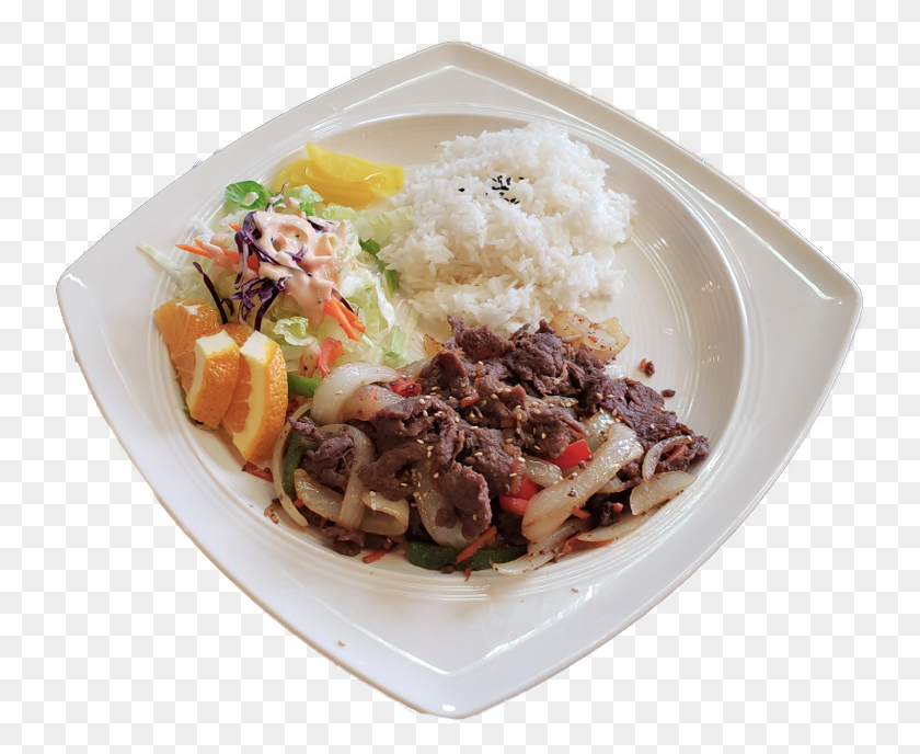 744x628 Bulgogi Rice Bowl Steamed Rice, Dish, Meal, Food HD PNG Download