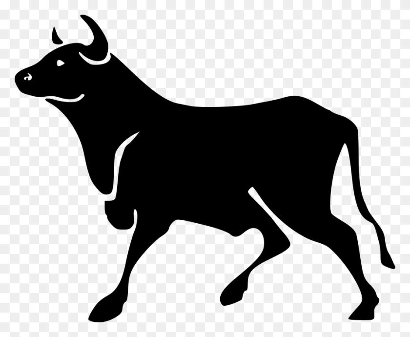 891x720 Bull Animal Buffalo Bull Silhouette No Background, Gray, World Of Warcraft HD PNG Download