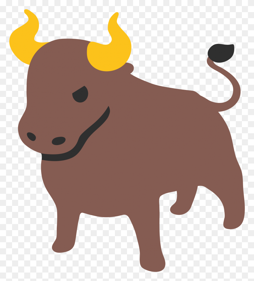 1789x1993 Бык Emoji, Млекопитающее, Животное, Крупный Рогатый Скот Hd Png Скачать