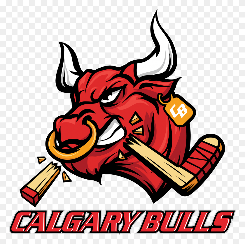 2407x2399 Bull Logo Bull Hockey Logo, Text, Leisure Activities, Symbol HD PNG Download