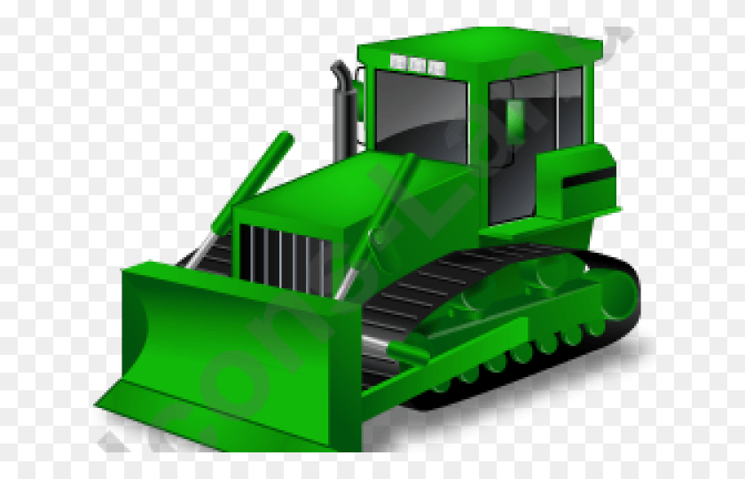 640x480 Bulldozers Icon Red, Tractor, Vehicle, Transportation HD PNG Download