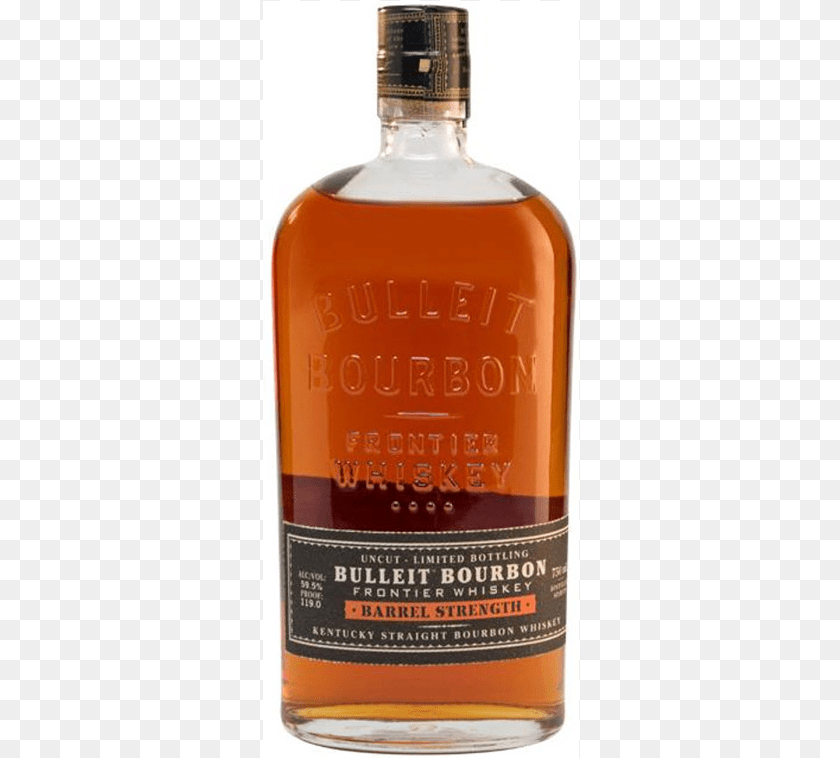 Bulleit Barrel Strength Proof, Alcohol, Beverage, Liquor, Whisky PNG