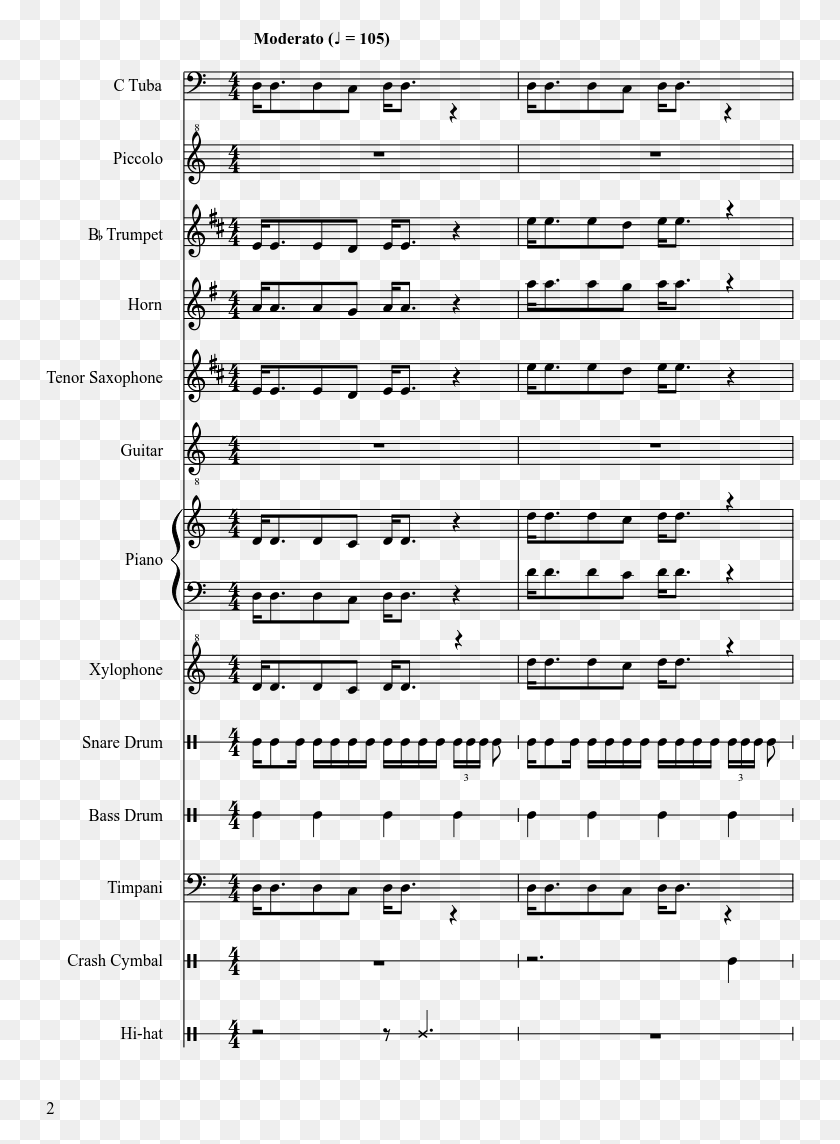 749x1084 Bullet Bill Brigade Sheet Music Composed By Composed, Gray, World Of Warcraft HD PNG Download