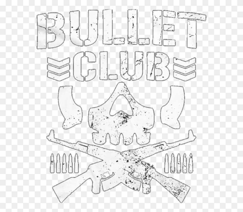 589x671 Bullet Club Logo Bullet Club Logo Vector, Text, Stencil, Label HD PNG Download