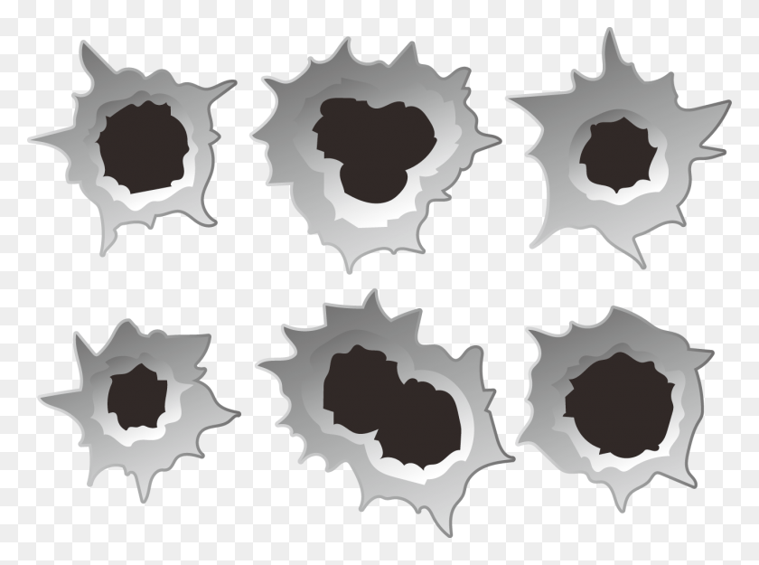 1369x992 Bullet Holes Pic Bullet Effect Vector, Hole, Stencil HD PNG Download