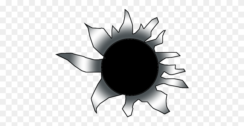 460x373 Bullethole Sunflower, Axe, Tool, Machine HD PNG Download