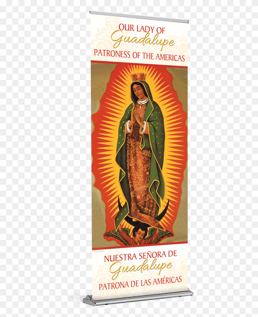 424x970 Bulletins For All Seasons Virgin Of Guadalupe With The Four Apparitions, Clothing, Apparel, Person HD PNG Download