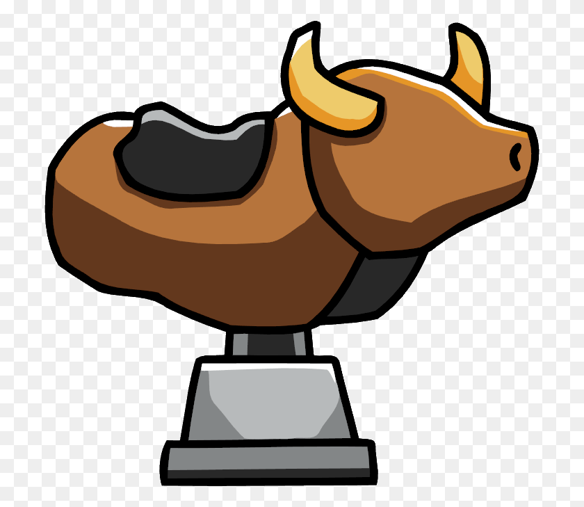 712x669 Bulls Clipart Cute Rodeo Bull De Dibujos Animados, Mamífero, Animal, Trofeo Hd Png