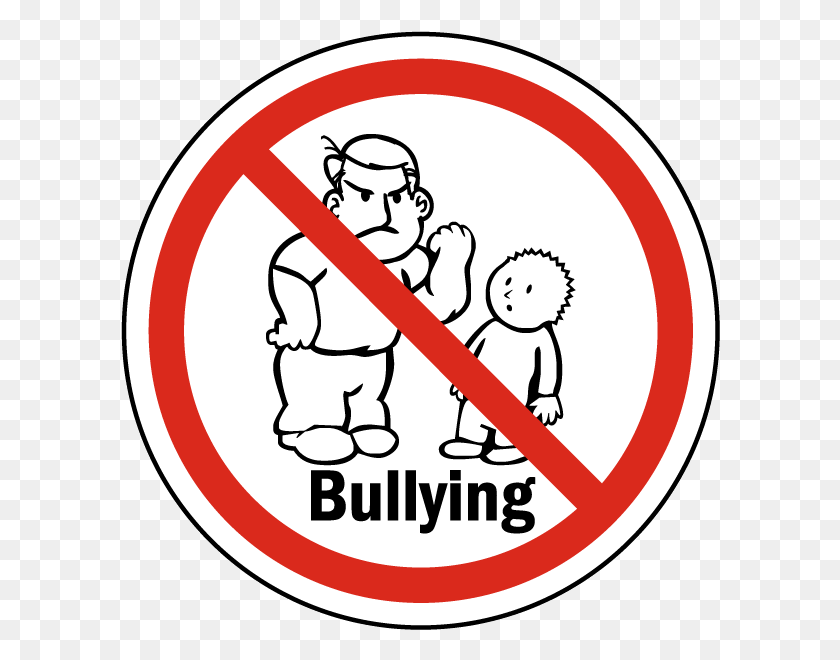 600x600 Bully Clipart Gossip Girl No To Bullying Drawing, Symbol, Road Sign, Sign HD PNG Download