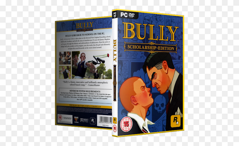 458x454 Bully Scholarship Edition Pc Bully Scholarship Edition, Человек, Человек, Плакат Png Скачать