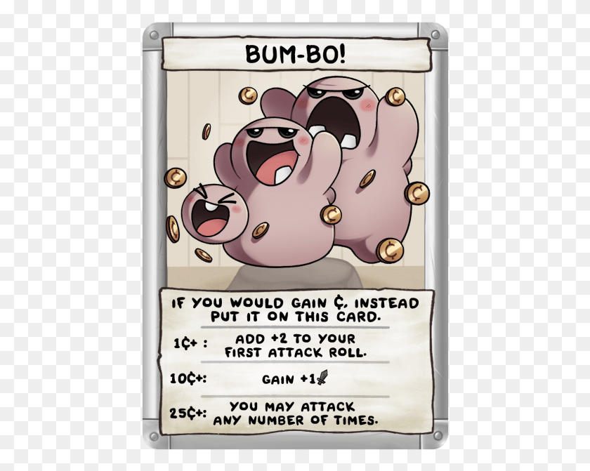 438x611 Bum Bo If You Woulo Gain Binding Of Isaac Four Souls All Cards, Text HD PNG Download