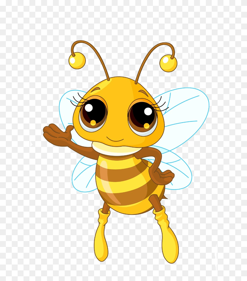 635x896 Bumblebee Clipart Lady Bee Cartoon Honey Bee Drawing, Insect, Invertebrate, Animal HD PNG Download