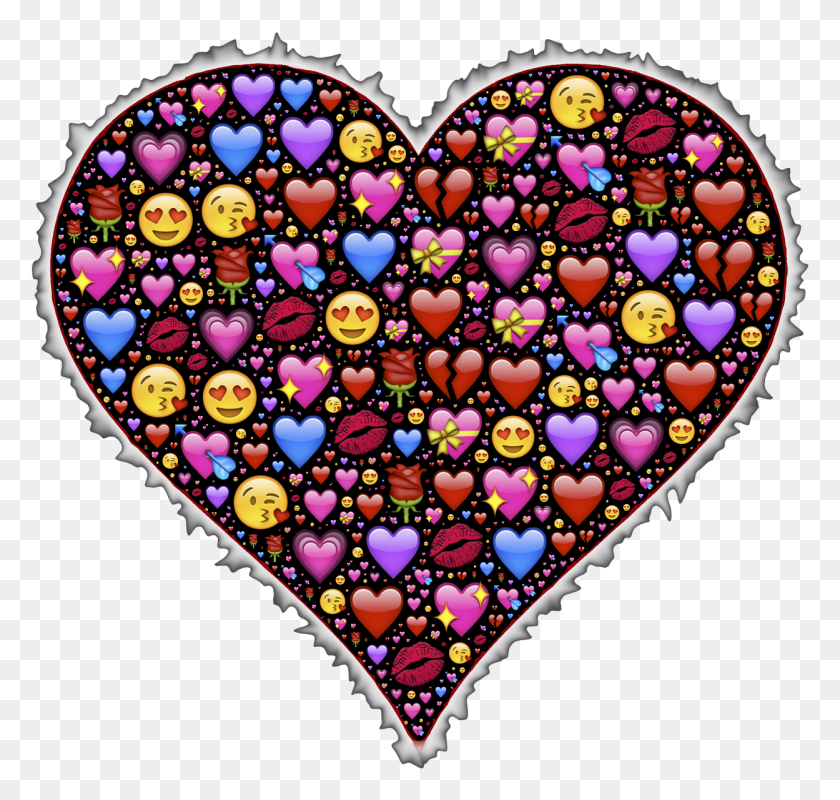 1249x1185 Bunch Of Heart Emojis, Rug, Pattern HD PNG Download
